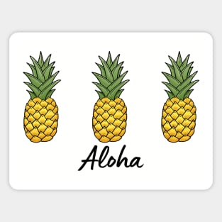 Aloha Hawaiian Pineapple Magnet